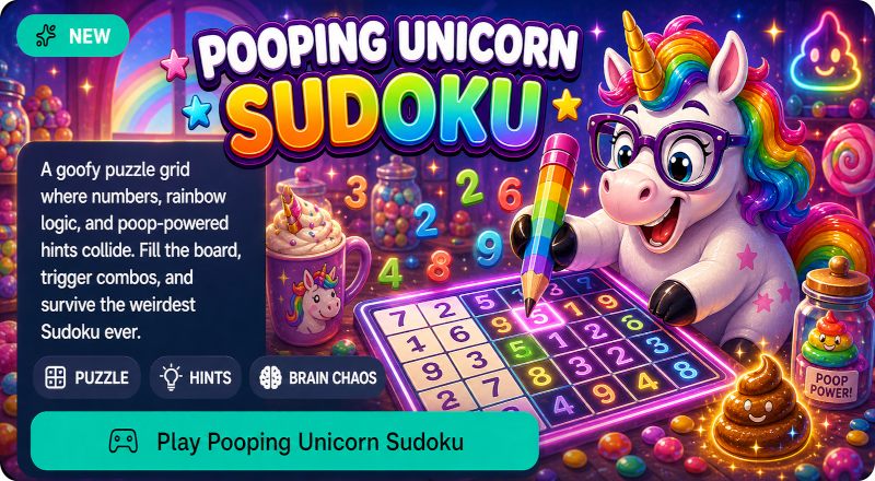 Pooping Unicorn Sudoku